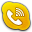 Skype Phone Alt Yellow Icon 32x32 png